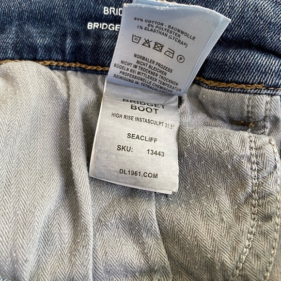 DL1961 Bridget Boot Cut Jeans Instasculpt High Rise in Seacliff Size 31 - Picture 10 of 11